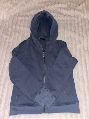 Classic Women's Washed out blue Zip-Up Hoodie